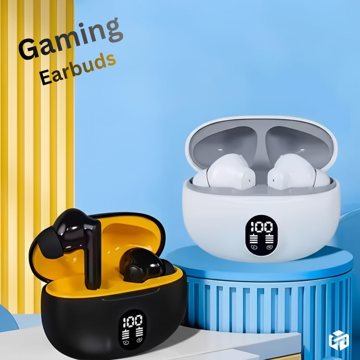 Wireless Gaming Earbuds with LED Display, TWS In-Ear Stereo Headset for Mobile